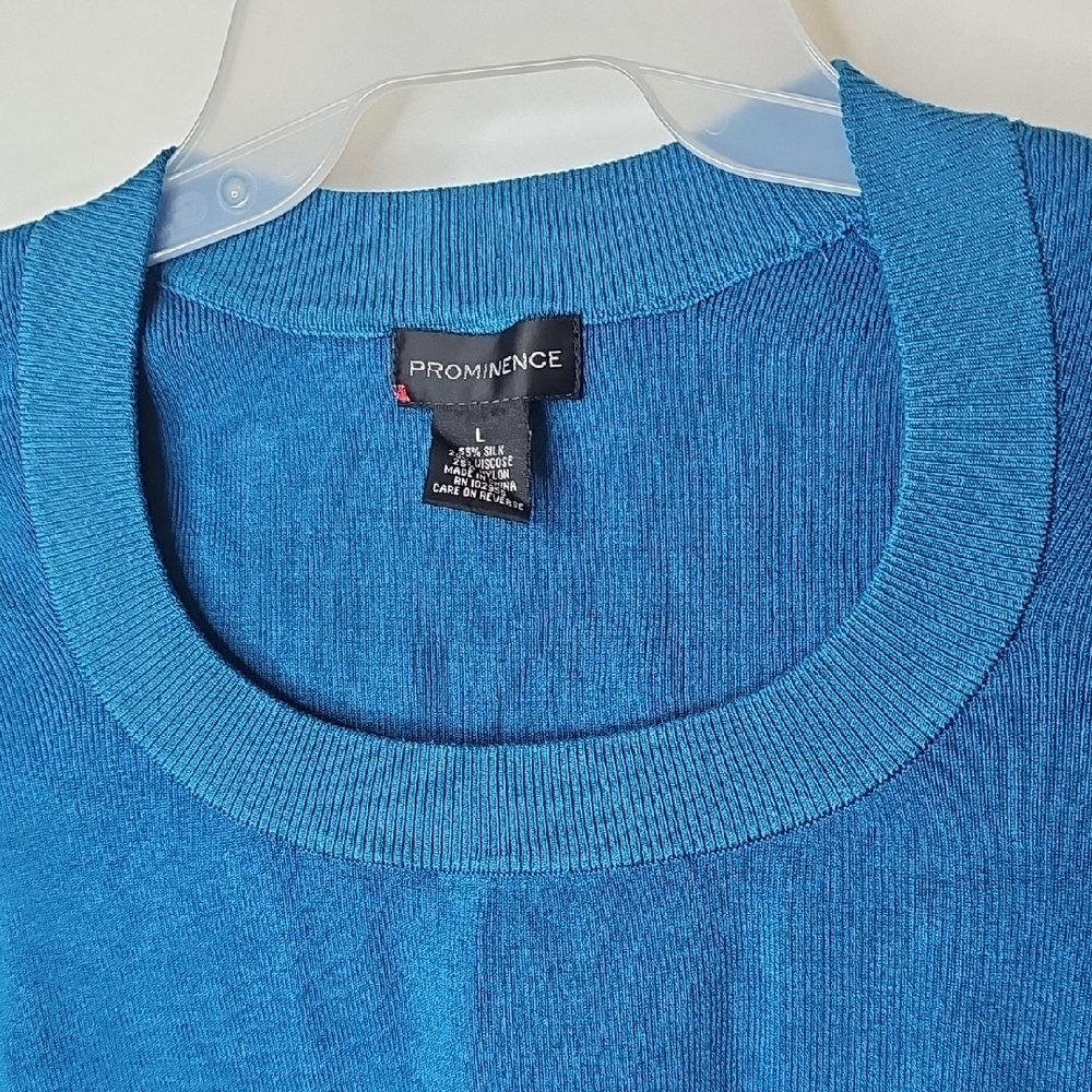 Prominence‎ Chic Blue Women's Sweater Size L - Picture 4 of 7